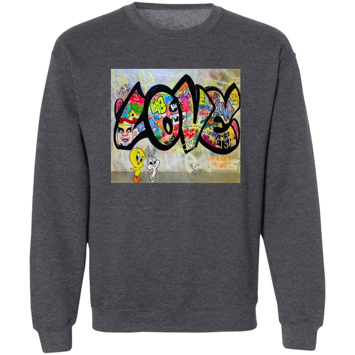 "LOVE" Crewneck Pullover Sweatshirt