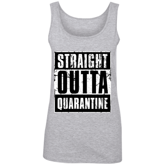 "QUARANTINE" Ladies' 100% Ringspun Cotton Tank Top