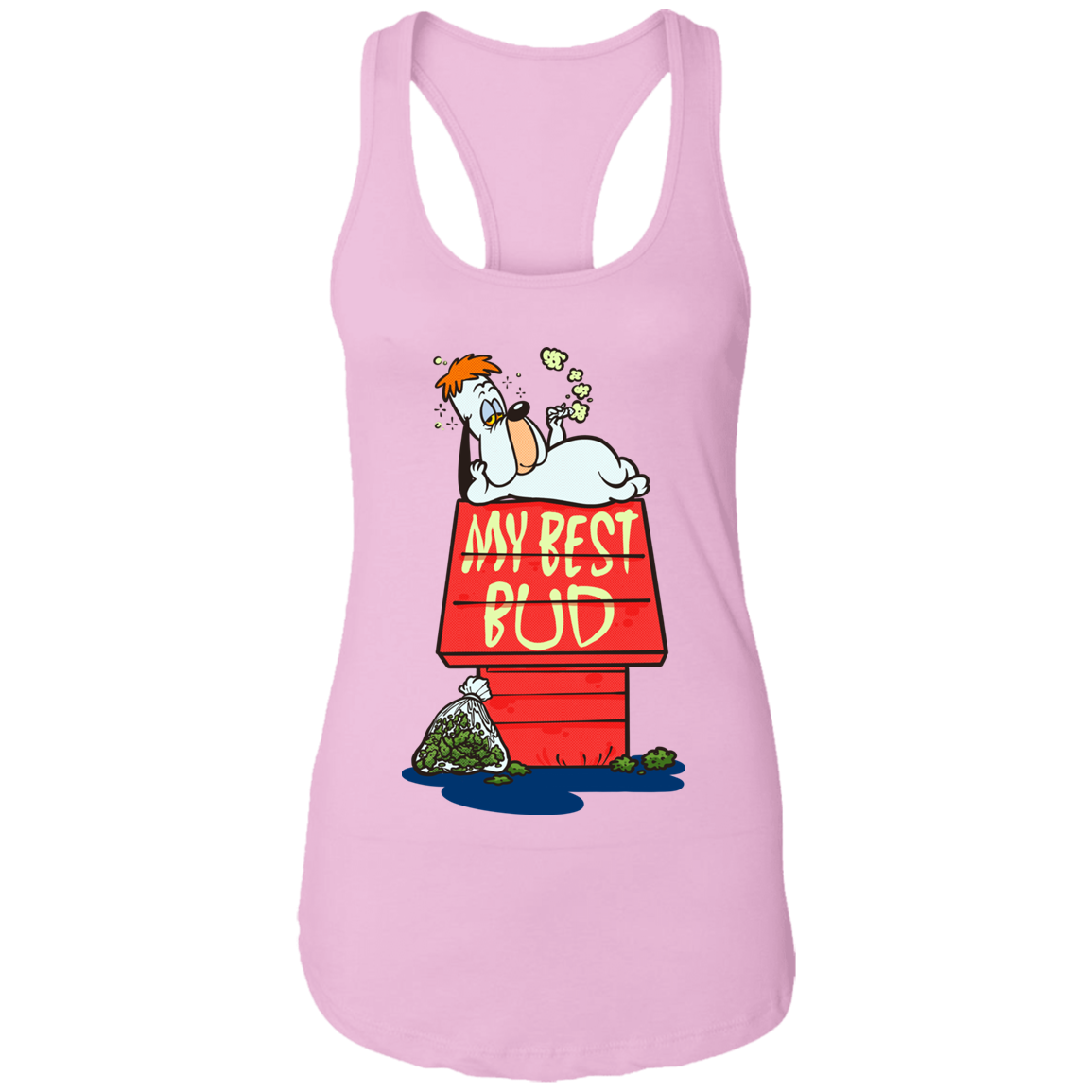 "MY BEST BUD" Ladies Ideal Racerback Tank