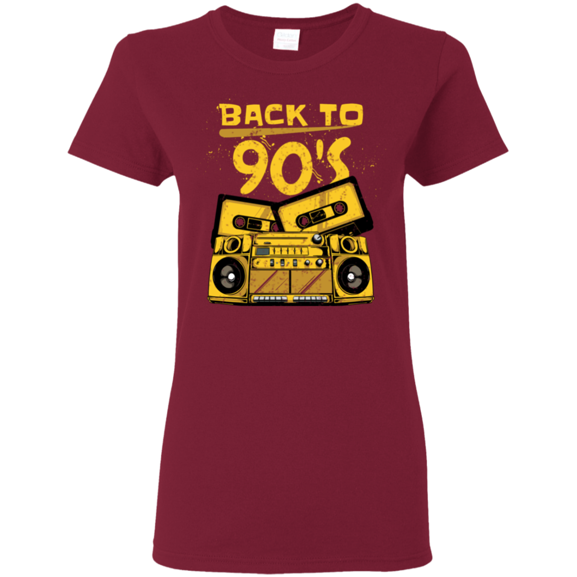 "BACK TO 90'S" Ladies' 5.3 oz. T-Shirt