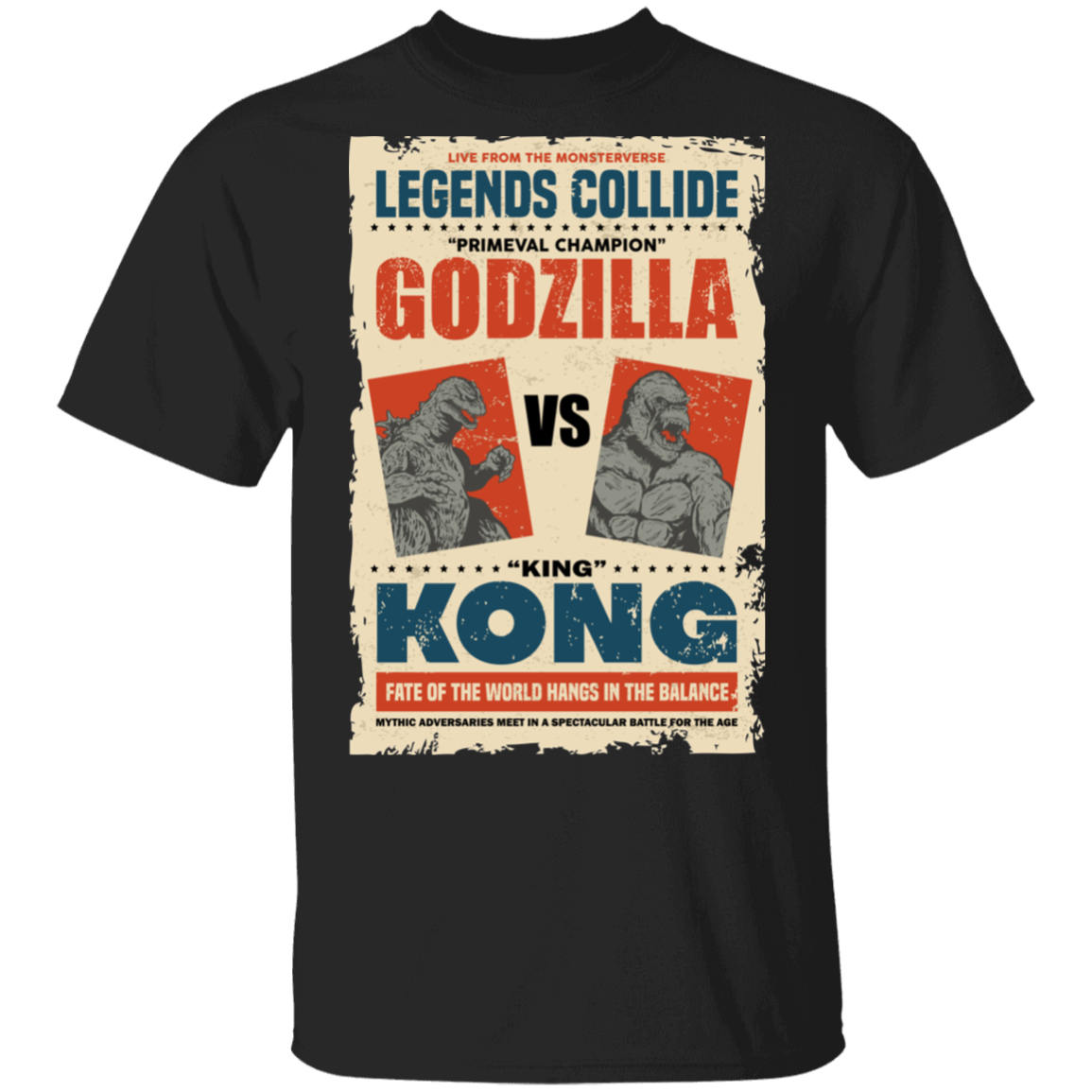 "GODZILLA VS KONG" 5.3 oz. T-Shirt