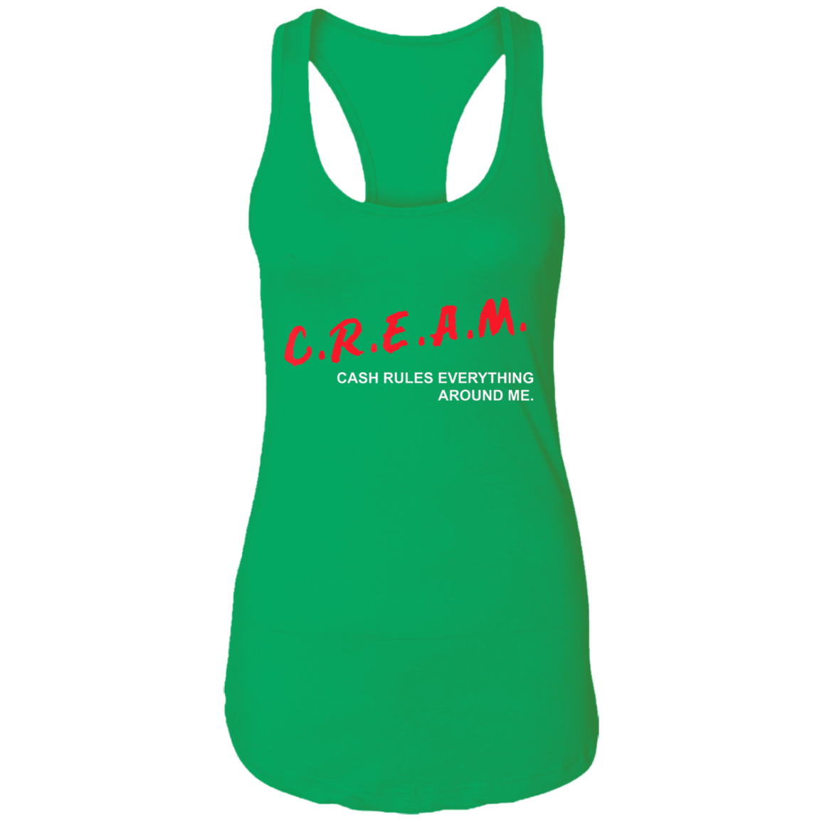 "CREAM" Ladies Ideal Racerback Tank