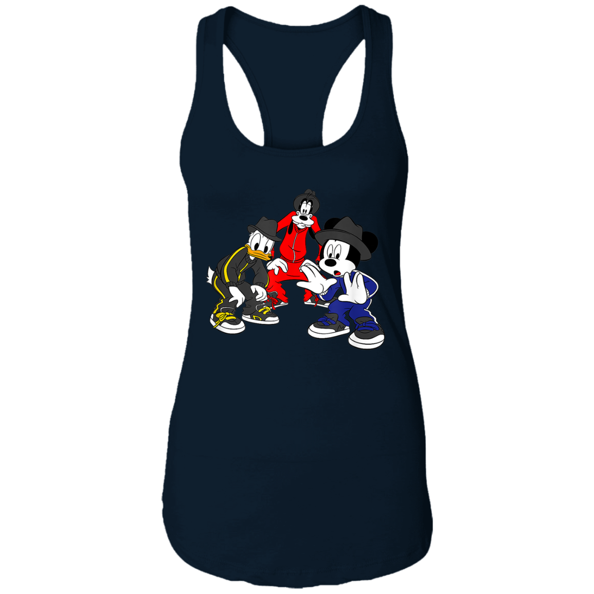 "CARTOON CYPHA" Ladies Ideal Racerback Tank