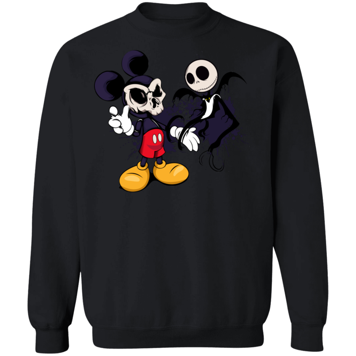 "NIGHTMARE MICKEY" Crewneck Pullover Sweatshirt  8 oz.