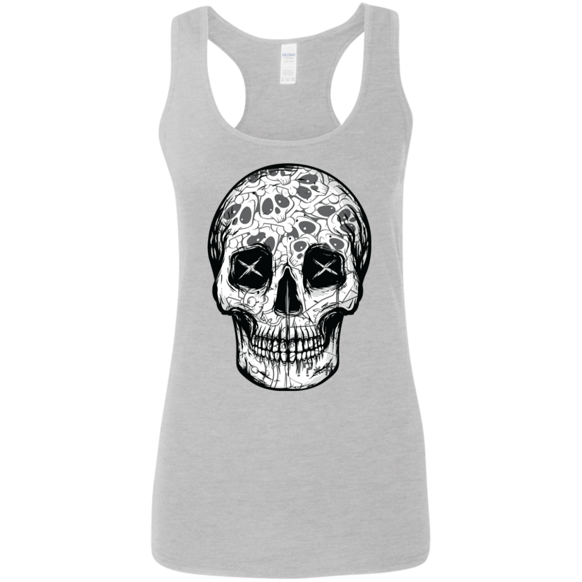 "SKULL HEADS" Ladies' Softstyle Racerback Tank