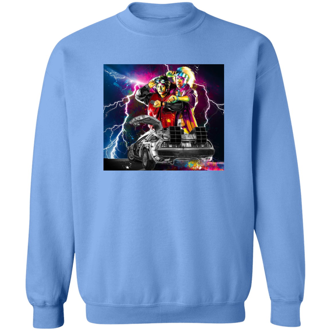 "DELOREAN" Crewneck Pullover Sweatshirt