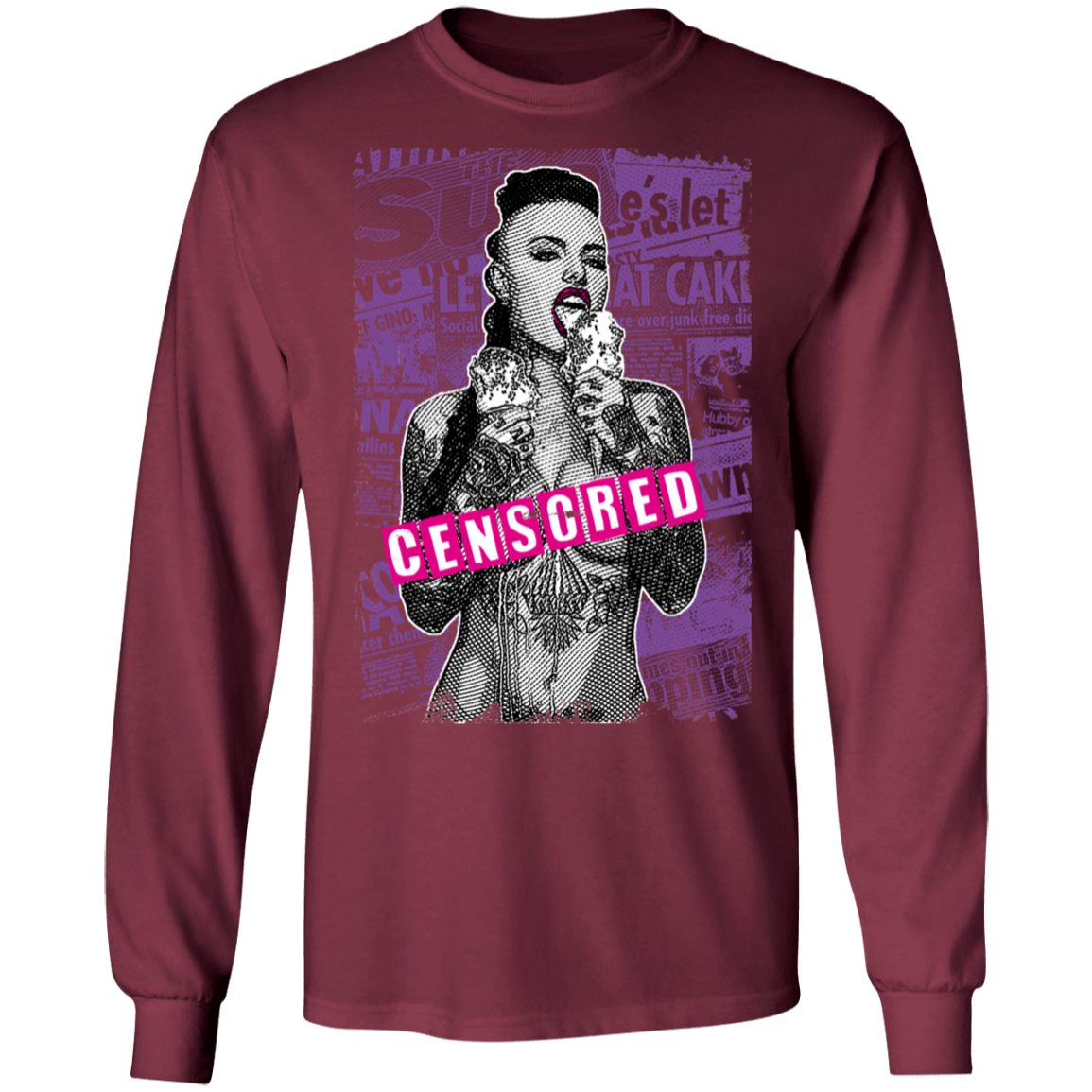 "CENSORED" LS Ultra Cotton T-Shirt