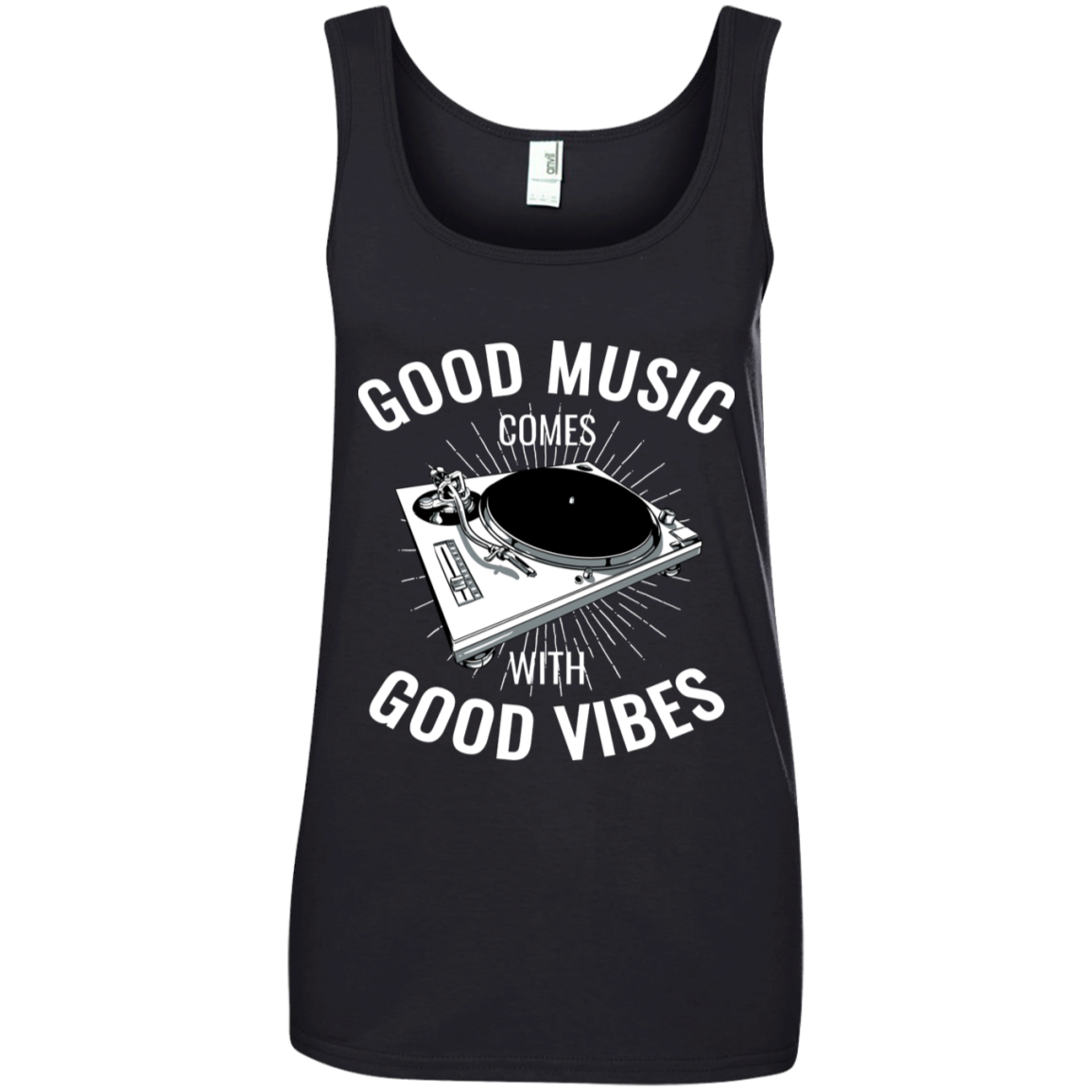 "GOOD VIBES" Ladies' 100% Ringspun Cotton Tank Top