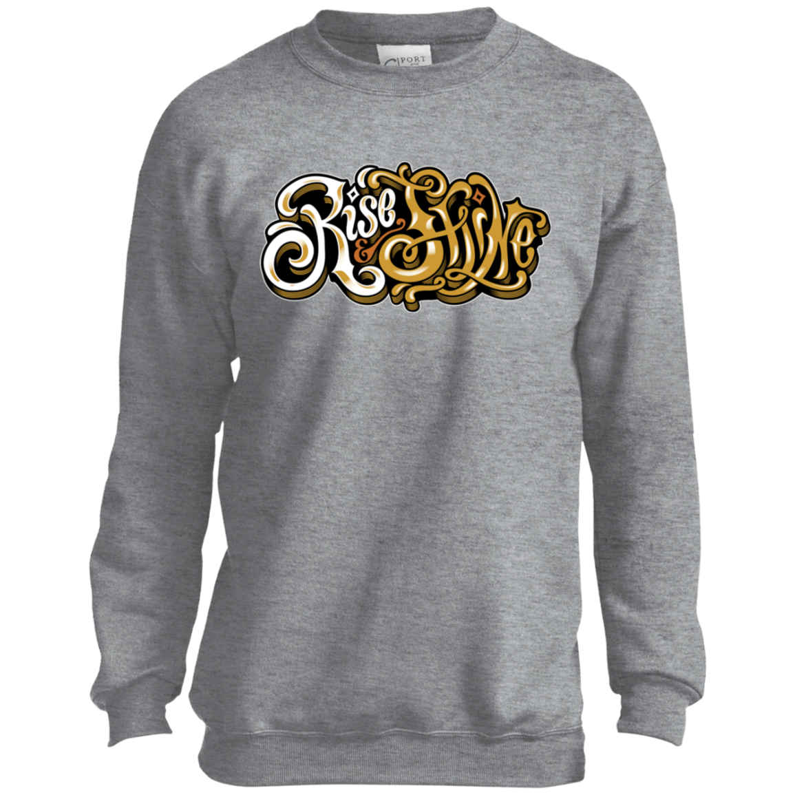 "RISE AND SHINE" Youth Crewneck Sweatshirt