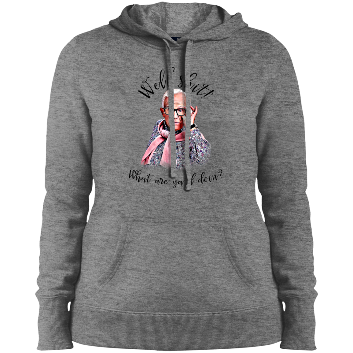 "WHAT ARE YOU" Ladies' Pullover Hooded Sweatshirt