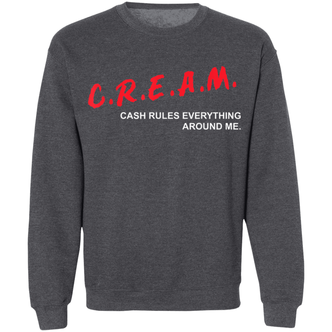 "CREAM" Crewneck Pullover Sweatshirt