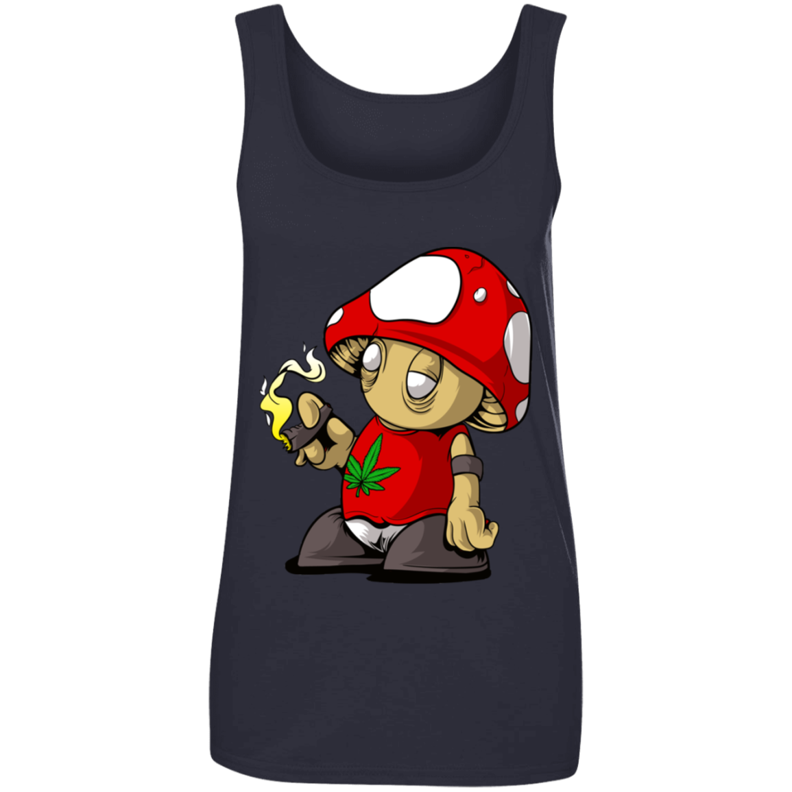 "MUSHROOM CLOUDS" Ladies' 100% Ringspun Cotton Tank Top