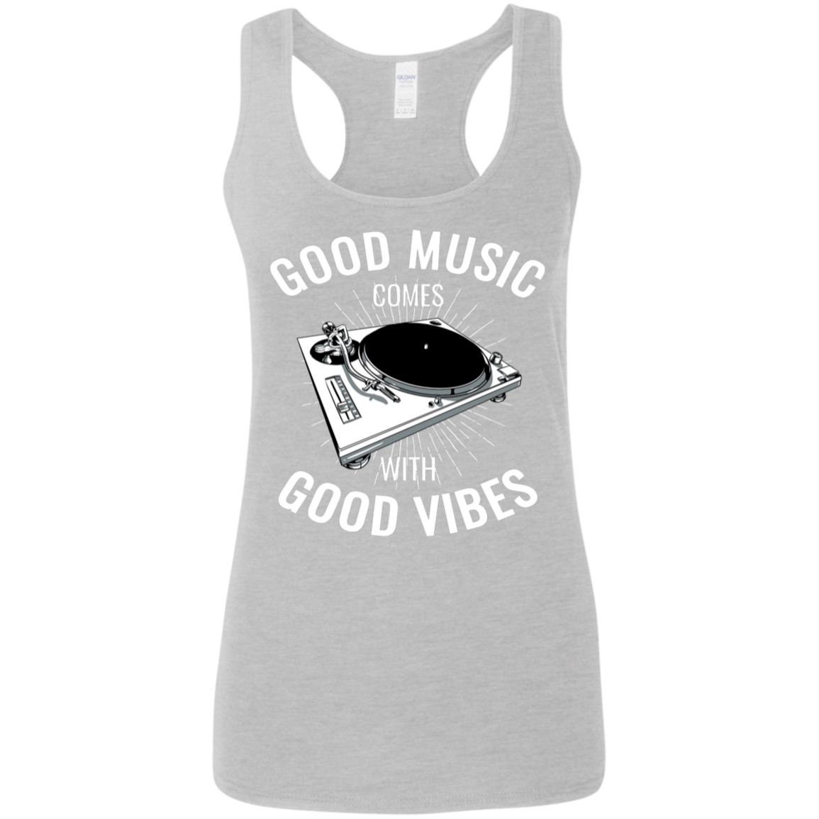 "GOOD VIBES" Ladies' Softstyle Racerback Tank