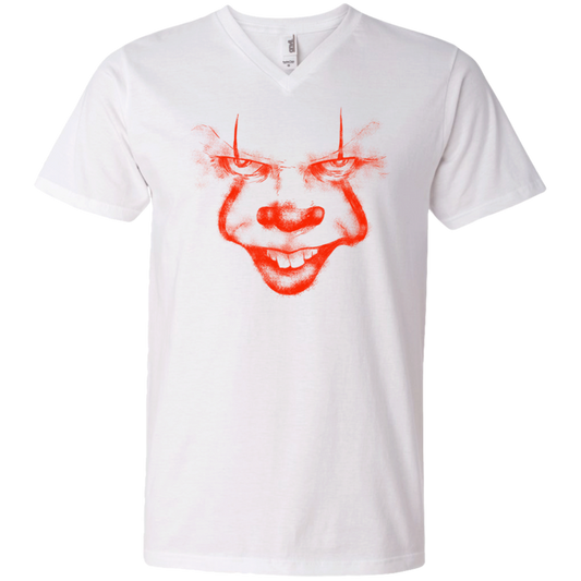 "CLOWN SAYS HELLO" Men's Printed V-Neck T-Shirt