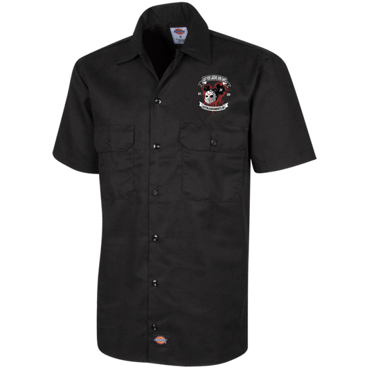 "MICKY MASK" Men's Short Sleeve Workshirt
