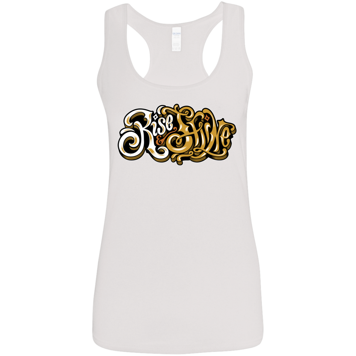 "RISE AND SHINE" Ladies' Softstyle Racerback Tank