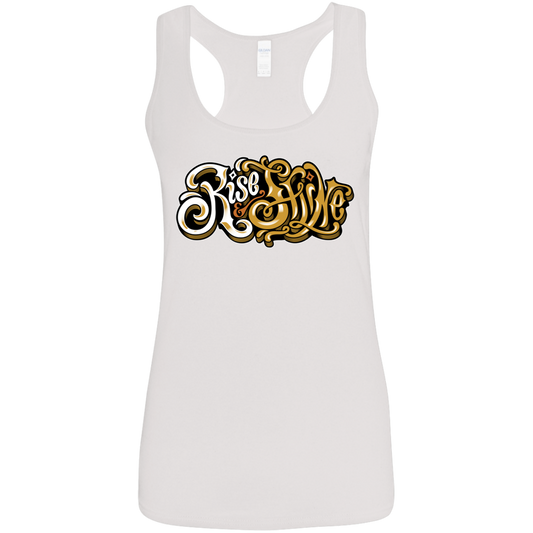 "RISE AND SHINE" Ladies' Softstyle Racerback Tank