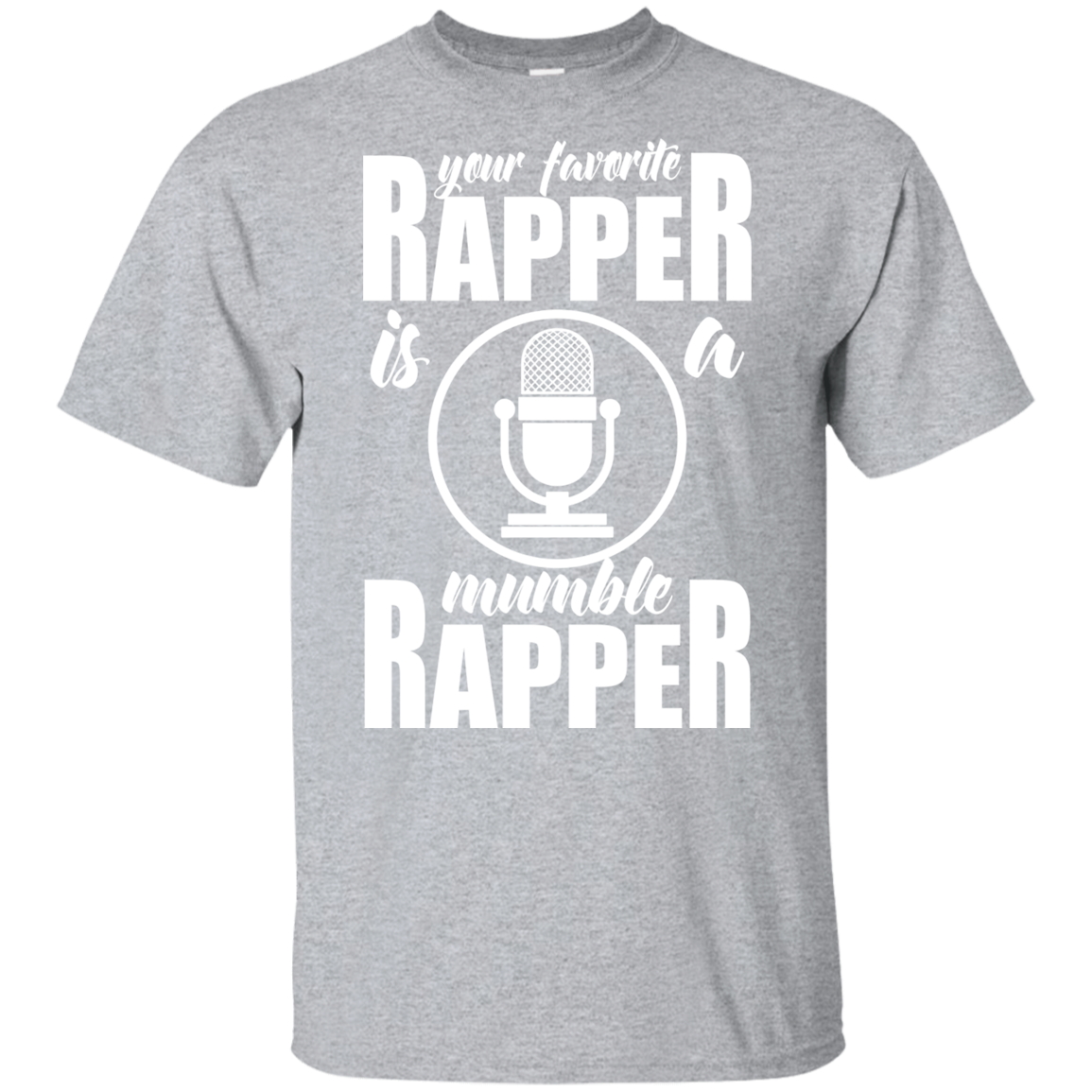 "YOUR FAVORITE RAPPER" Youth Ultra Cotton T-Shirt in white print