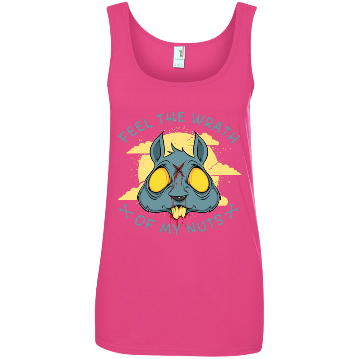 "FEEL THE WRATH" Ladies' 100% Ringspun Cotton Tank Top