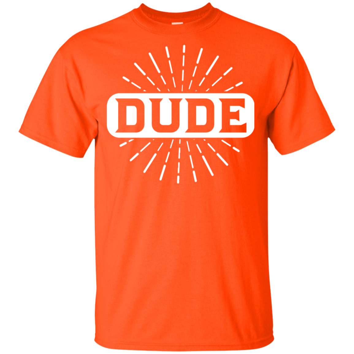 "DUDE" Youth Ultra Cotton T-Shirt in white print