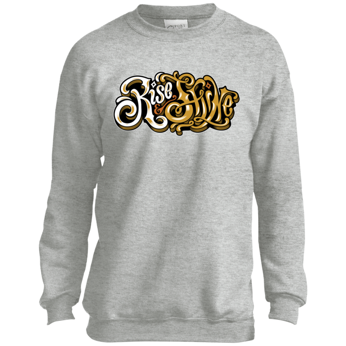 "RISE AND SHINE" Youth Crewneck Sweatshirt