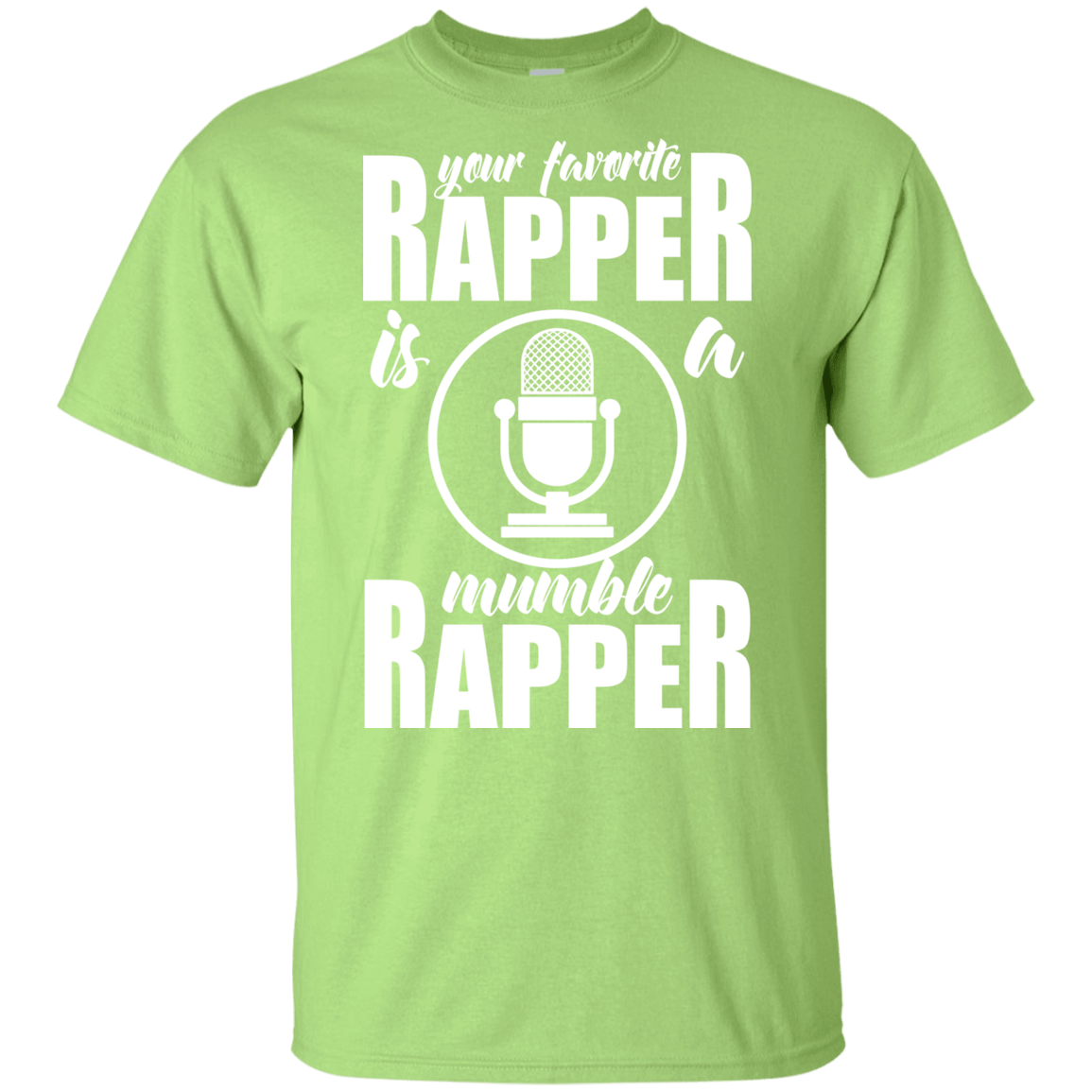 "YOUR FAVORITE RAPPER" Youth Ultra Cotton T-Shirt in white print