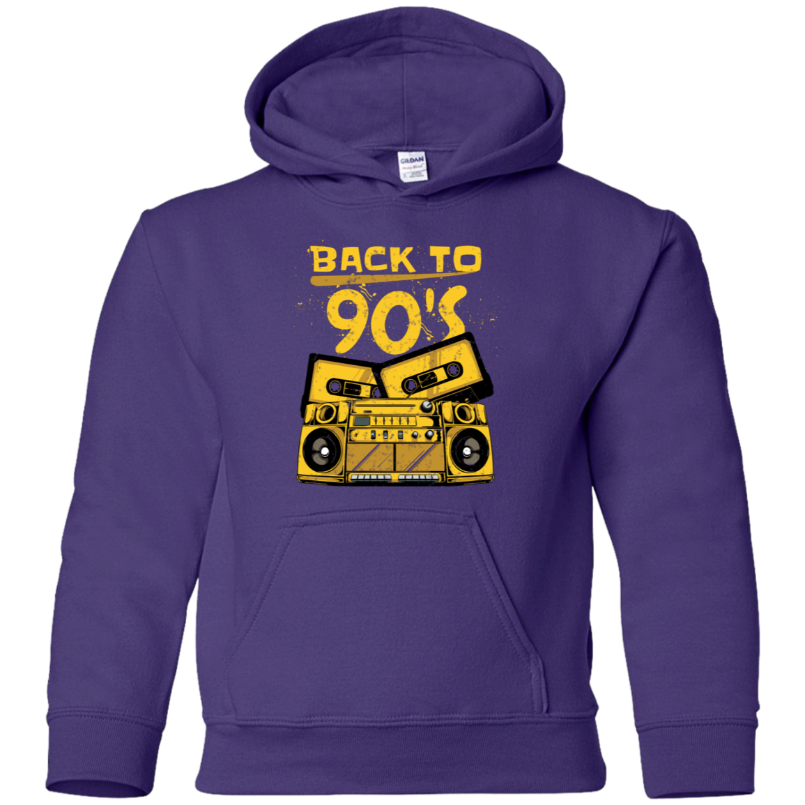 "BACK TO 90'S" Youth Pullover Hoodie