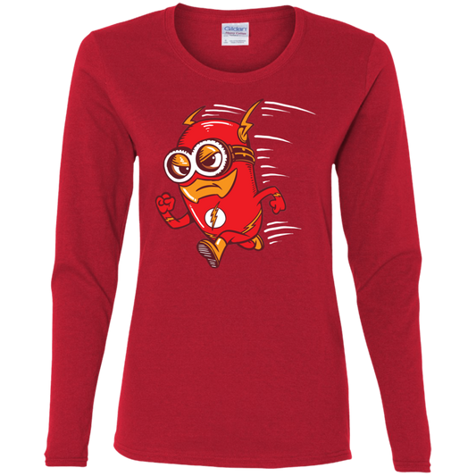 "FLASH MINION" Ladies' Cotton LS T-Shirt