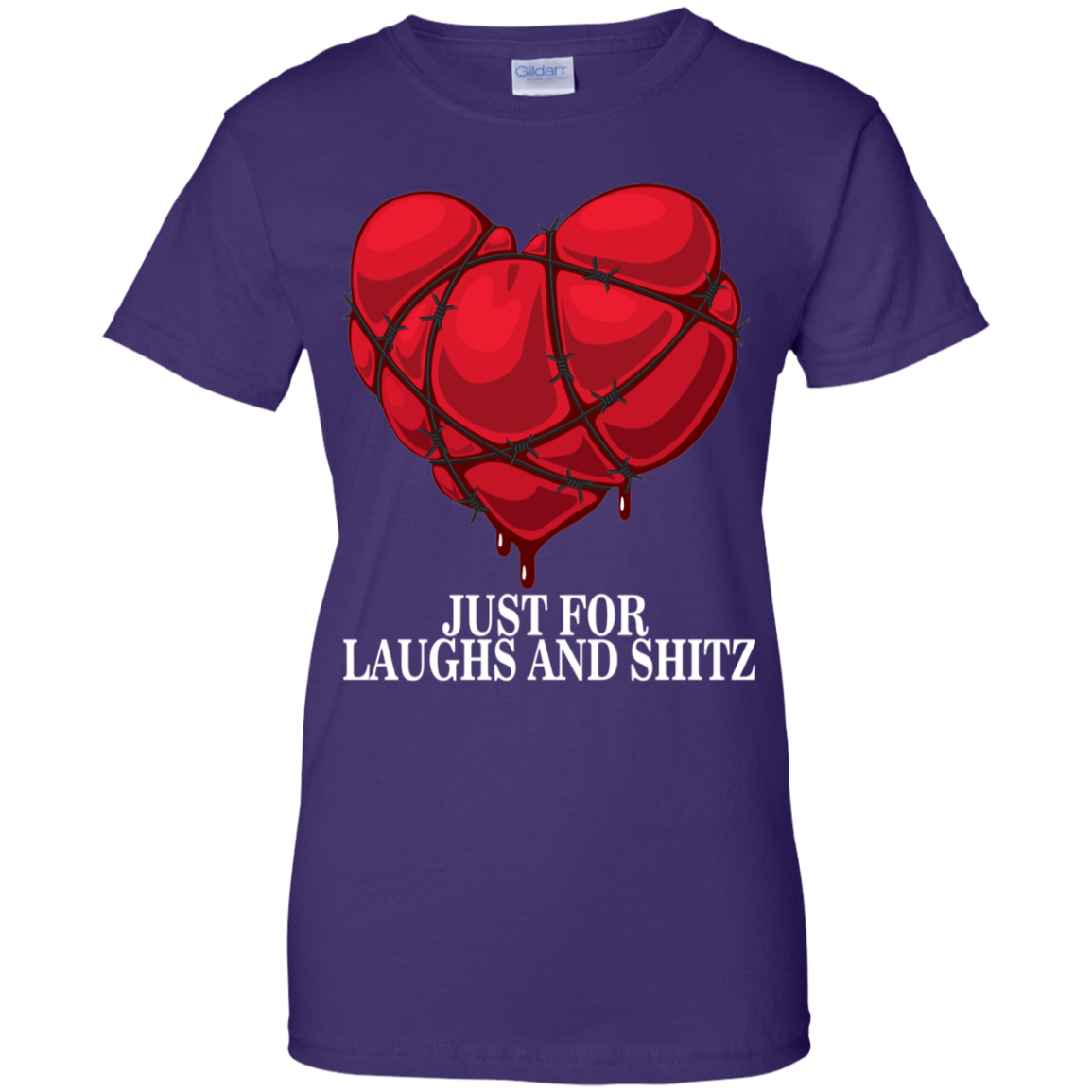 "MY BLOODY HEART Ladies' 100% Cotton T-Shirt