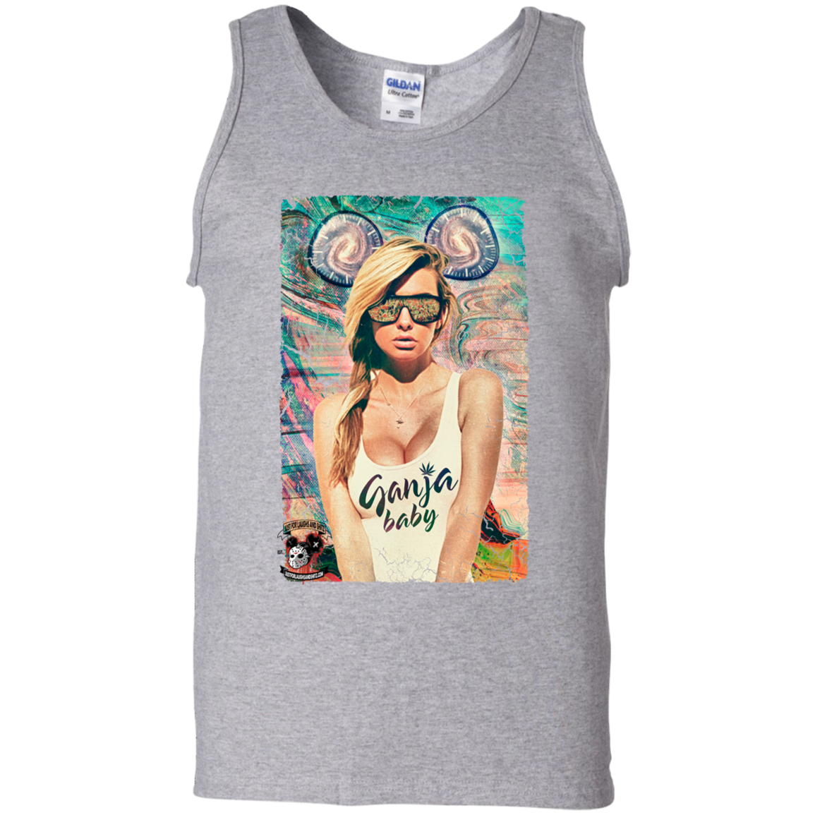 "GANJA BABY" 100% Cotton Tank Top