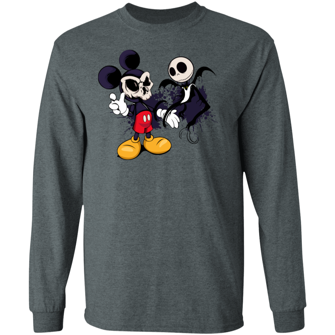 "NIGHTMARE MICKEY" LS Ultra Cotton T-Shirt