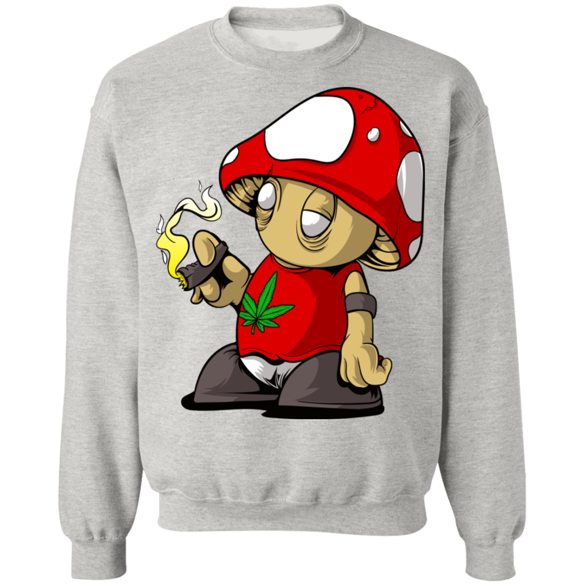 "MUSHROOM CLOUDS" Crewneck Pullover Sweatshirt  8 oz.