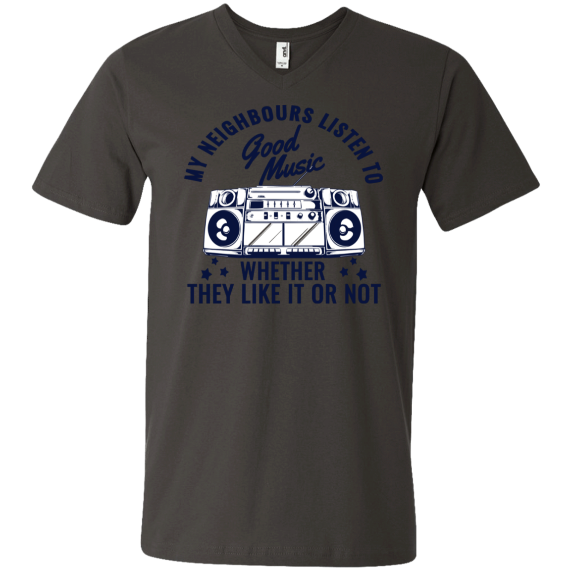 "THEY LIKE IT OR NOT" Men's Printed V-Neck T-Shirt