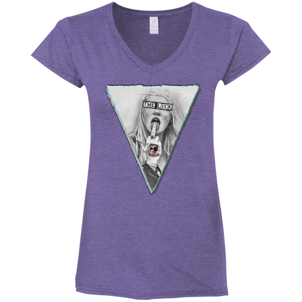 "THE LICK" Ladies' Fitted Softstyle 4.5 oz V-Neck T-Shirt