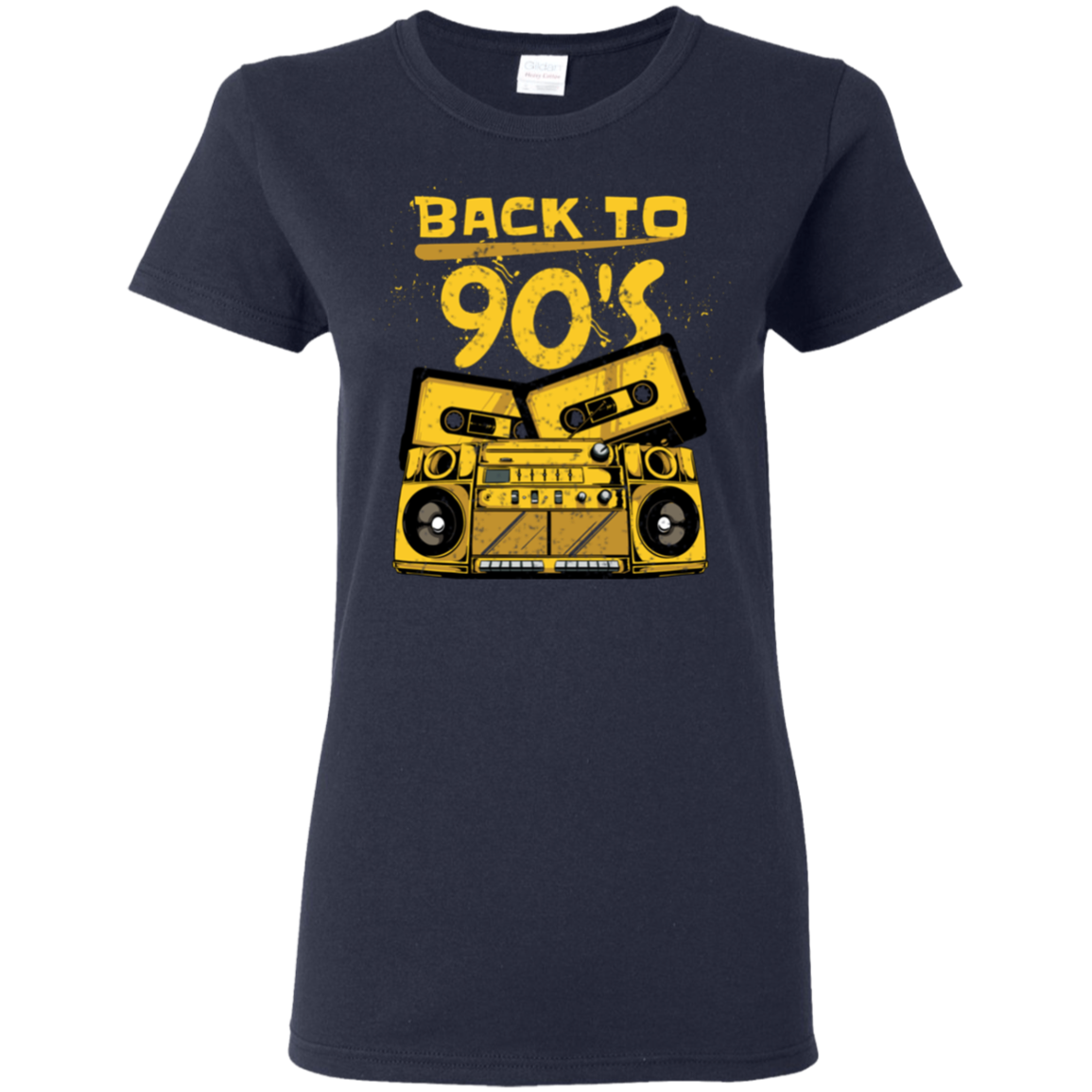 "BACK TO 90'S" Ladies' 5.3 oz. T-Shirt