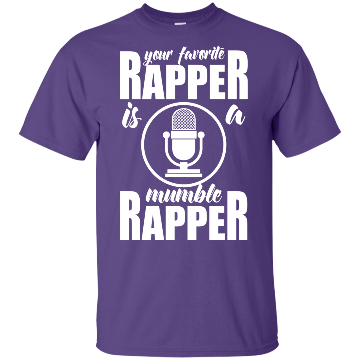 "YOUR FAVORITE RAPPER" Youth Ultra Cotton T-Shirt in white print