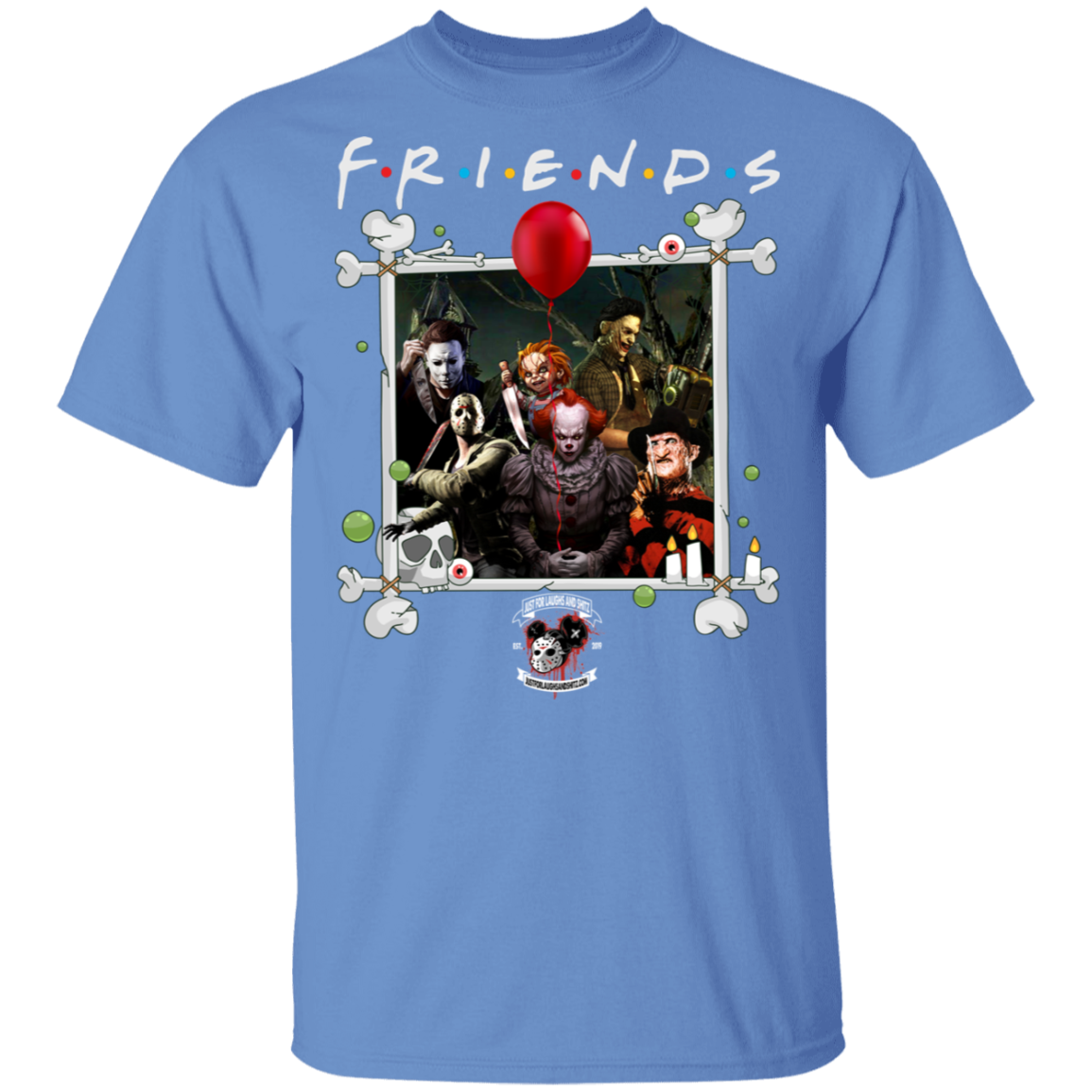 "FRIENDS IN HORROR" 5.3 oz. T-Shirt