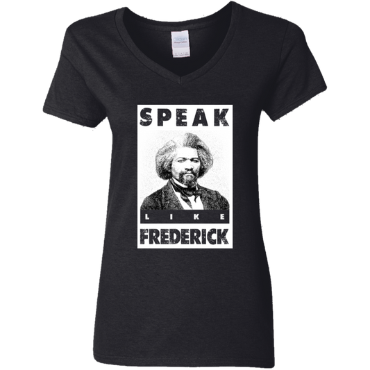 "LIKE FREDERICK" Ladies' 5.3 oz. V-Neck T-Shirt