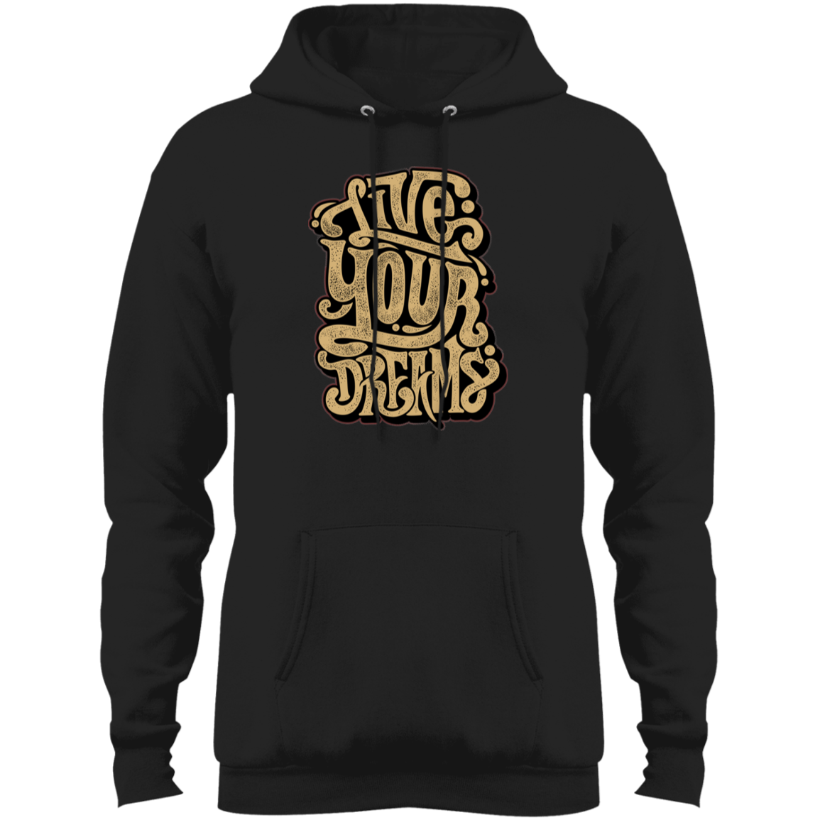 "LIVE YOUR DREAMS" Core Fleece Pullover Hoodie