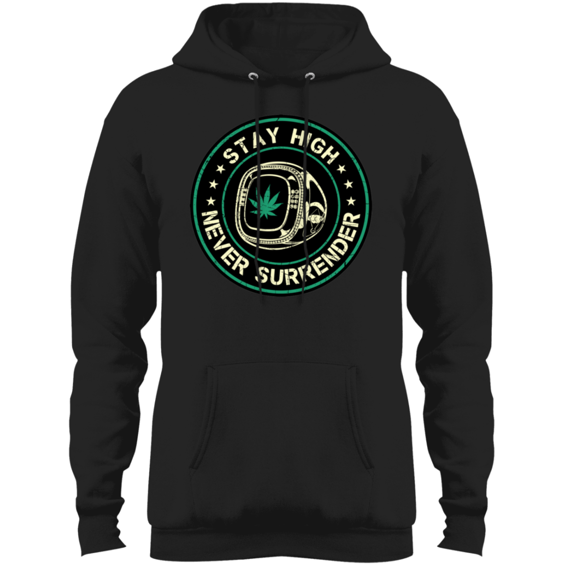 "NEVER SURRENDER" Core Fleece Pullover Hoodie