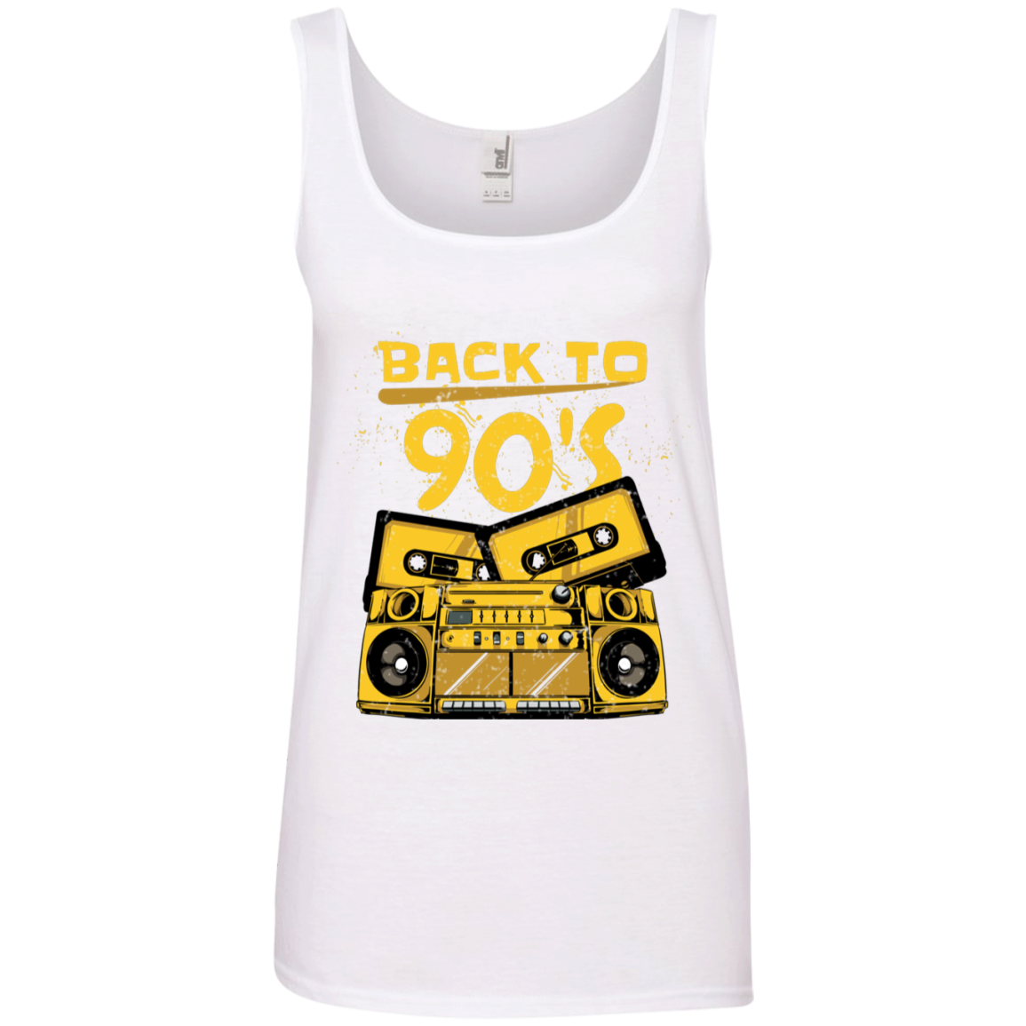 "BACK TO 90'S" Ladies' 100% Ringspun Cotton Tank Top