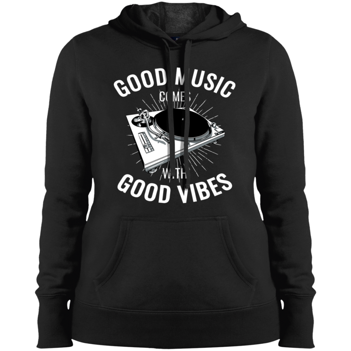 "GOOD VIBES" Ladies' Pullover Hooded Sweatshirt