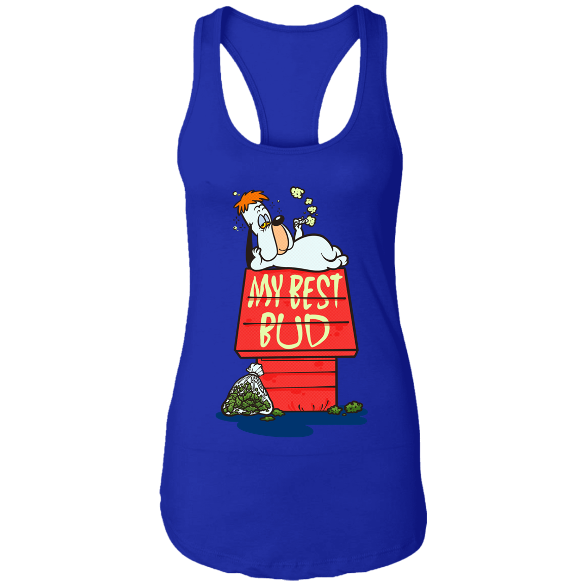 "MY BEST BUD" Ladies Ideal Racerback Tank