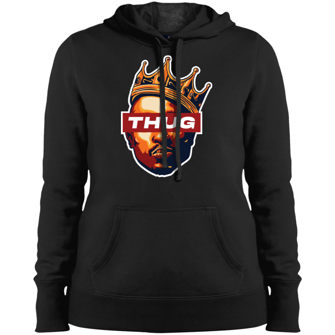 "THUG" Ladies' Pullover Hooded Sweatshirt