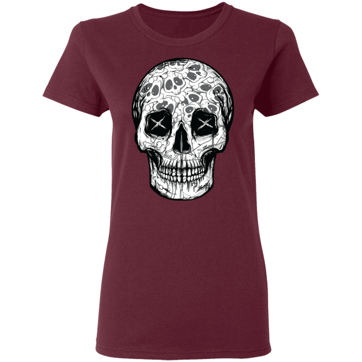 "SKULL HEADS" Ladies' 5.3 oz. T-Shirt