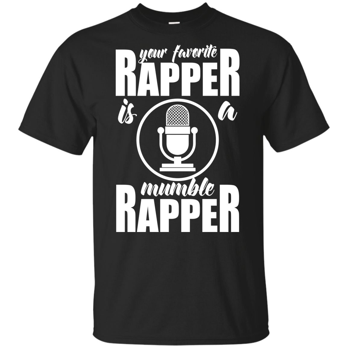 "YOUR FAVORITE RAPPER" Youth Ultra Cotton T-Shirt in white print