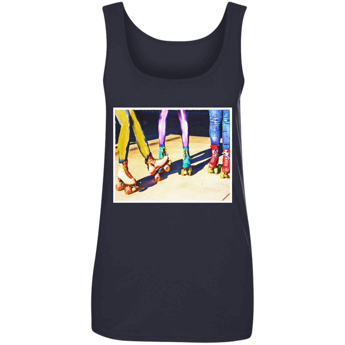 "ROLLER BOODIE" Ladies' 100% Ringspun Cotton Tank Top