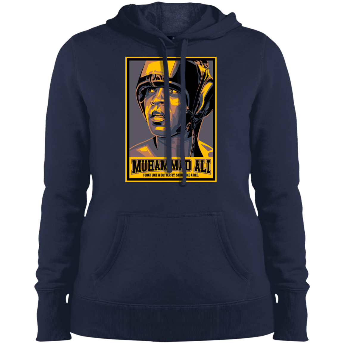 "FLOAT LIKE A BUTTERFLY" Ladies' Pullover Hooded Sweatshirt