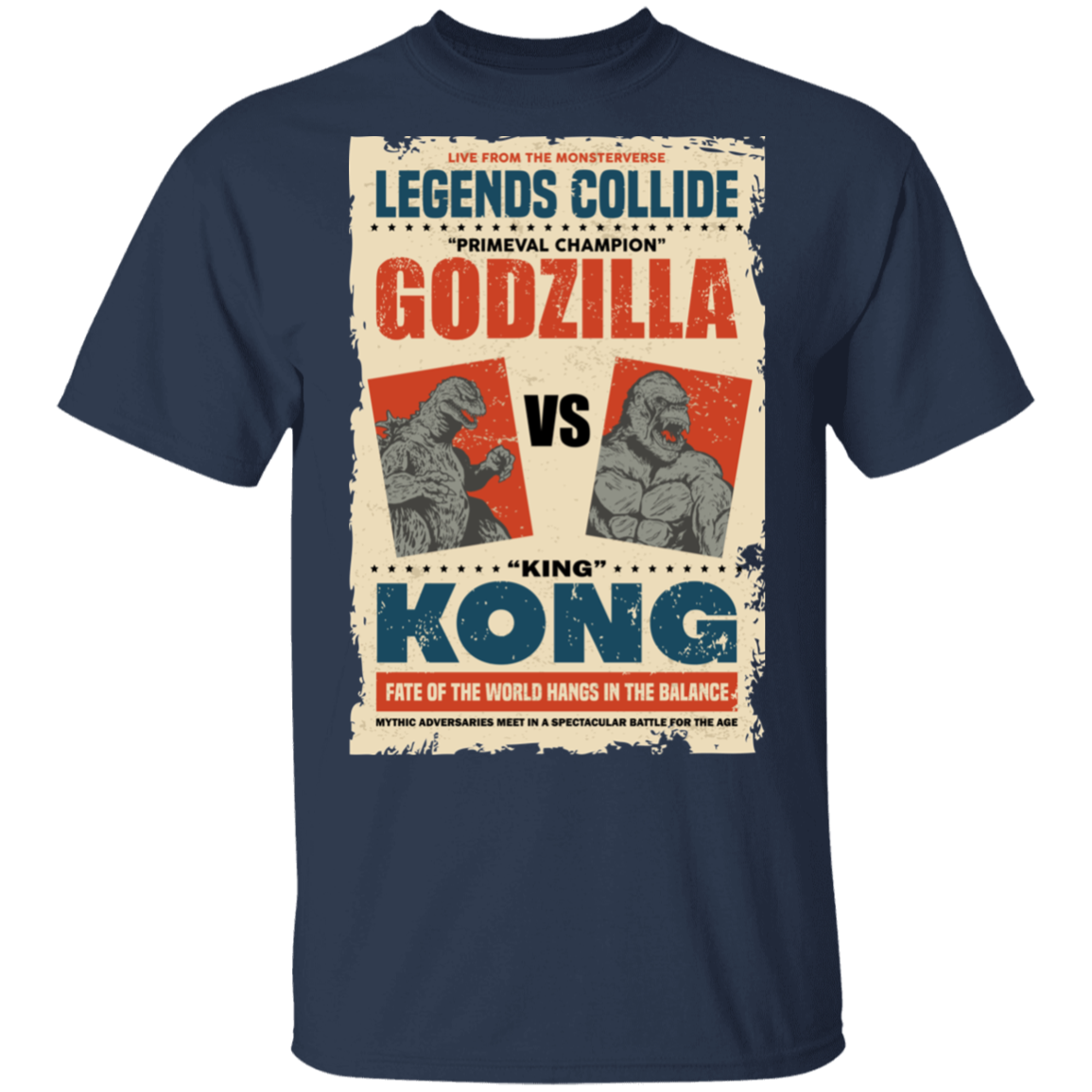 "GODZILLA VS KONG" 5.3 oz. T-Shirt