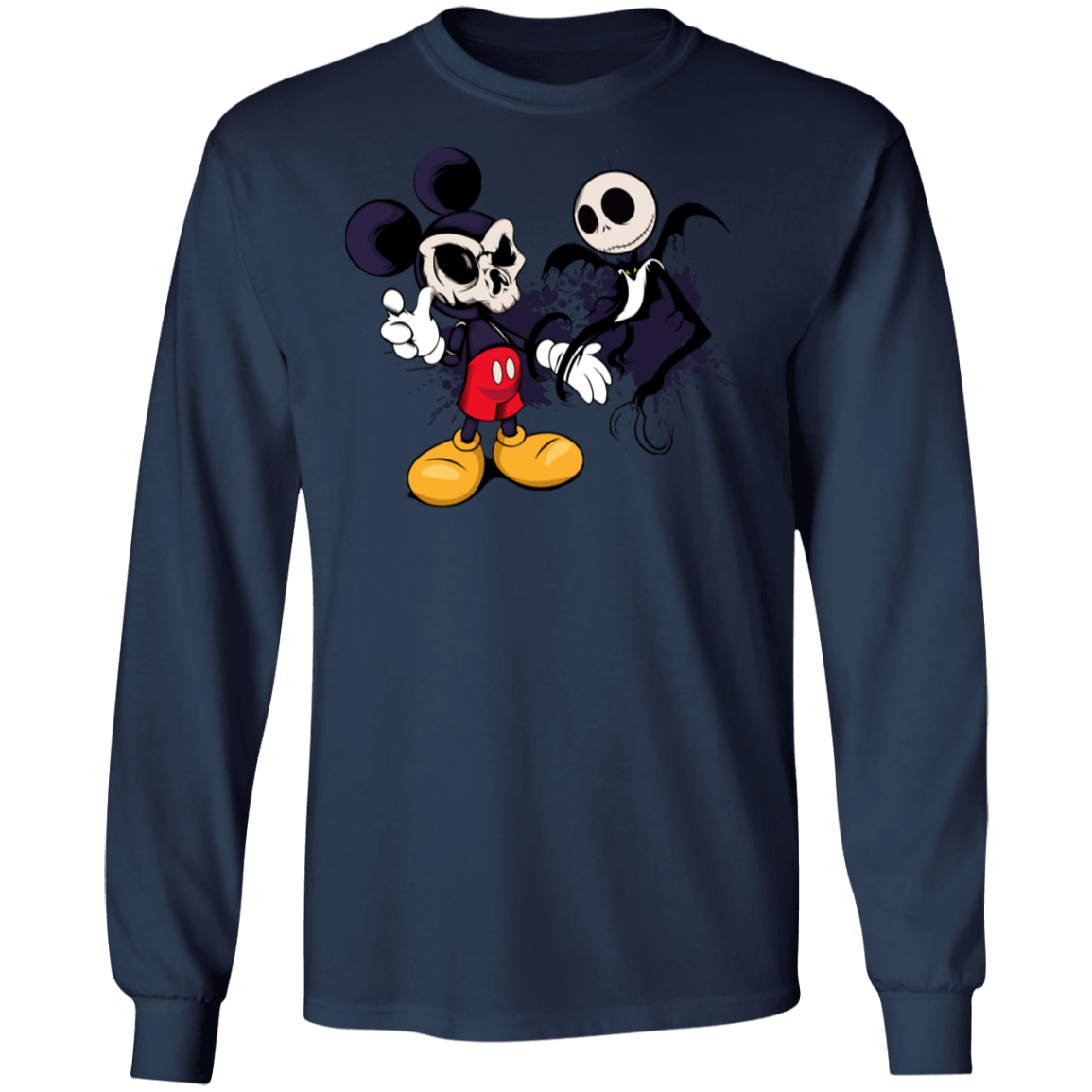 "NIGHTMARE MICKEY" LS Ultra Cotton T-Shirt